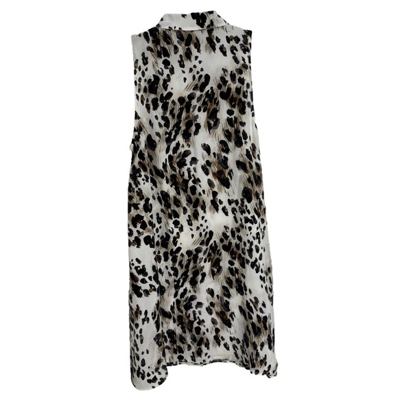 EQUIPMENT FEMME 100% Silk Leopard Print Shirt Dress Size Small - Picture 3 of 7